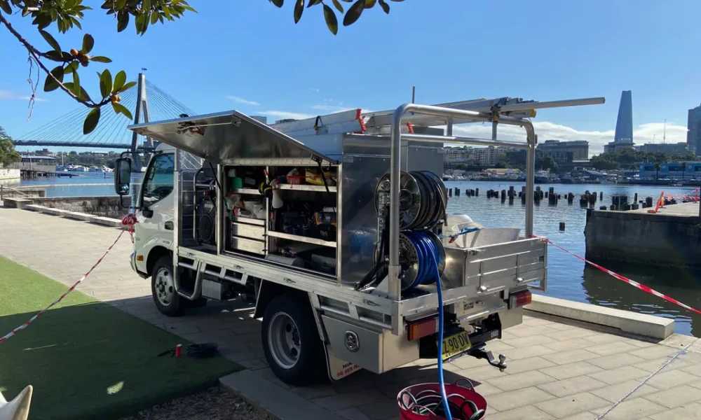 The truck set up